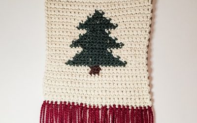 Crochet Christmas Tree Free Pattern Rustic Wall Hanging!