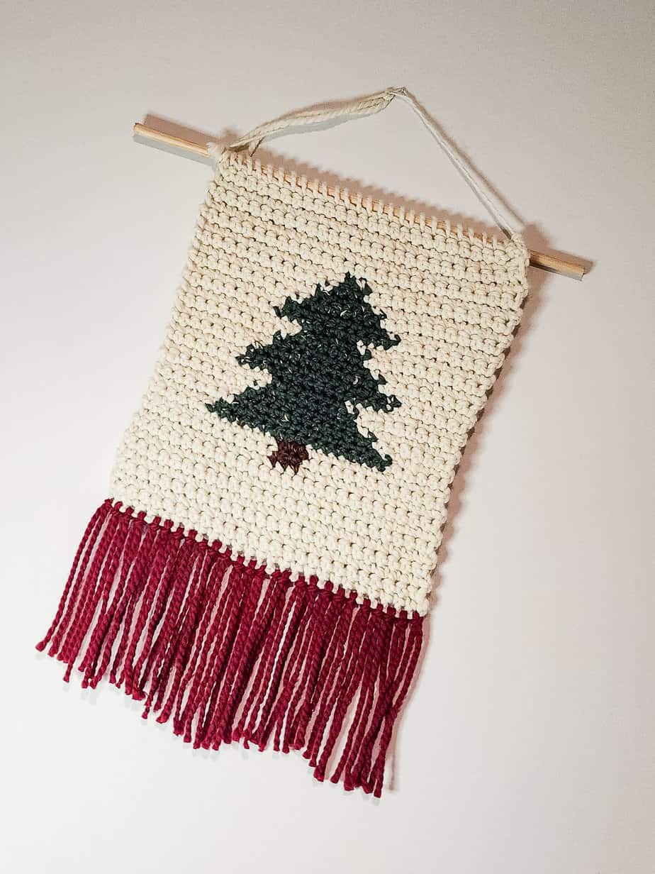 Crochet Christmas Tree Wall hanging pattern