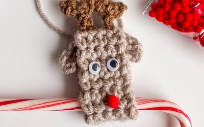 Crochet Reindeer Pattern Free Christmas Ornament Pattern!