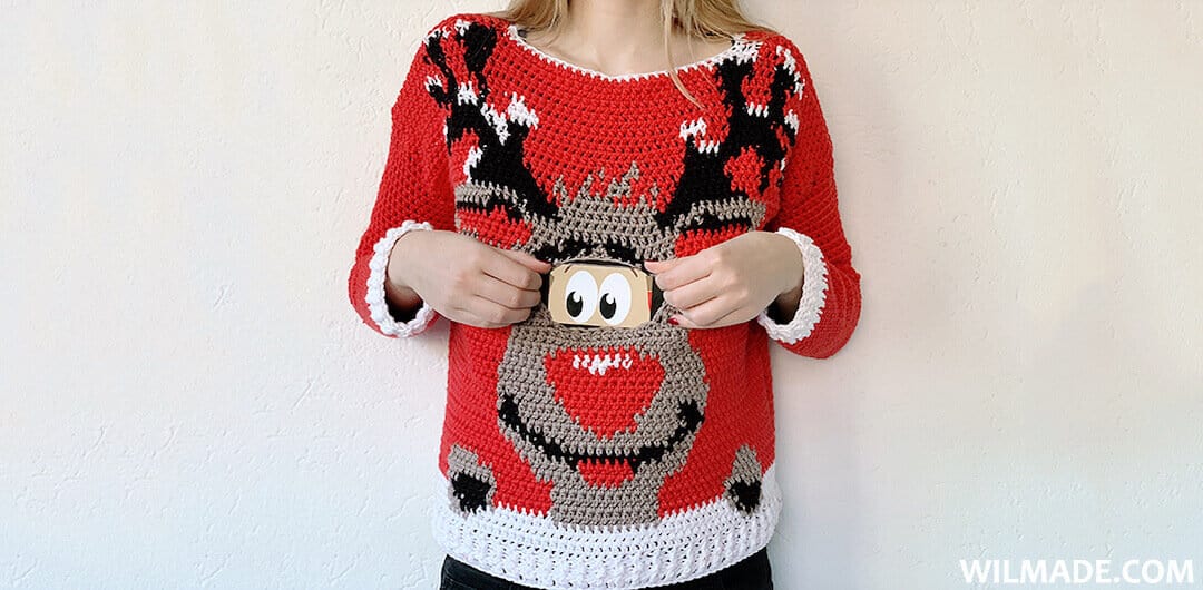 Reindeer Sweater pattern by Wilmade