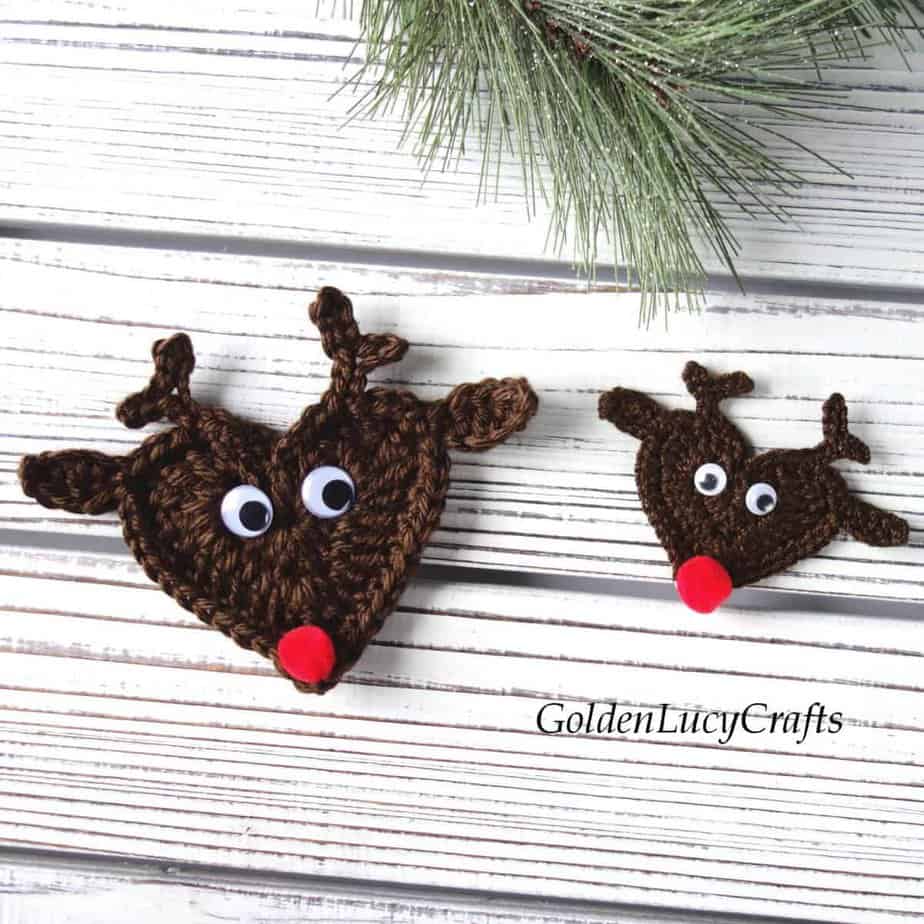 Reindeer Applique pattern by Golden Lucy Crafts