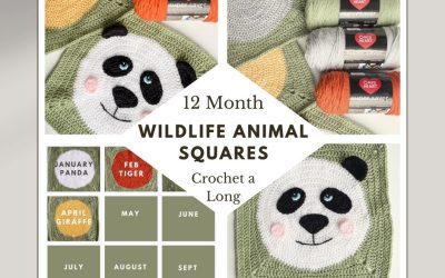 Crochet Animal Blanket | Wild Animal Squares Free CAL!