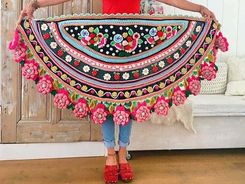 Folklore Shawl by Adindas World Crochet